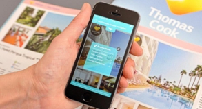 Digitale Zusatzinfos zu vielen Katalogangeboten bietet die App »Thomas cook Travel Insight« - einfach das entsprechende Symbol mit der Smartphone-Kamera scannen