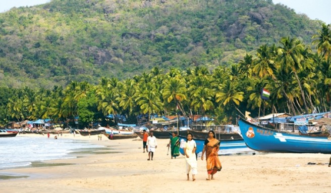 Palolem Beach in Goa ist einer der schönsten Strände von Indien.