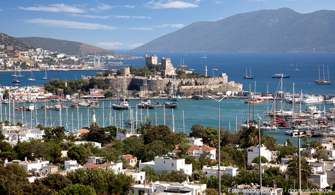 Ein Blick auf den Jachthafen in Bodrum