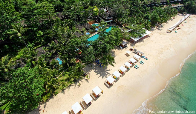 Das »Andaman White Beach« hat einen privaten Traumstrand Das »Andaman White Beach« hat einen privaten Traumstrand