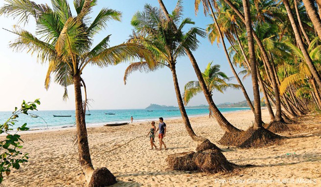 Noch vor allem von Individualreisenden besucht: der Ngapali Beach in Myanmar