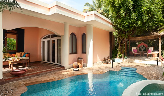 Das »Taj Exotica Goa« in Benaulim hat einen endlosen Traumstrand Das »Taj Exotica Goa« in Benaulim hat einen endlosen Traumstrand