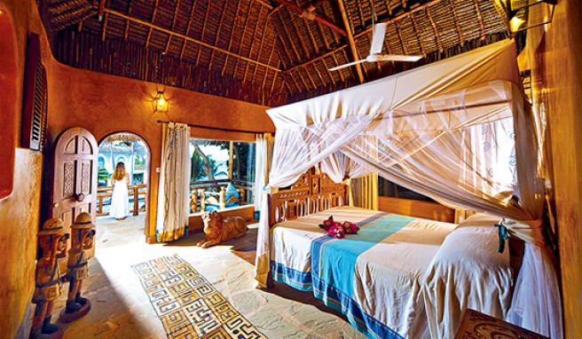 Zimmer vom »Waterlover Beach Resort« am Diani Beach in Kenia