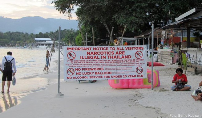 Zu Thailands Partys gehören auch Alkohol und Drogen - Betäubungsmittel sind jedoch streng verboten