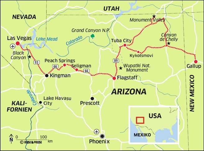 Reise-Planung Arizona