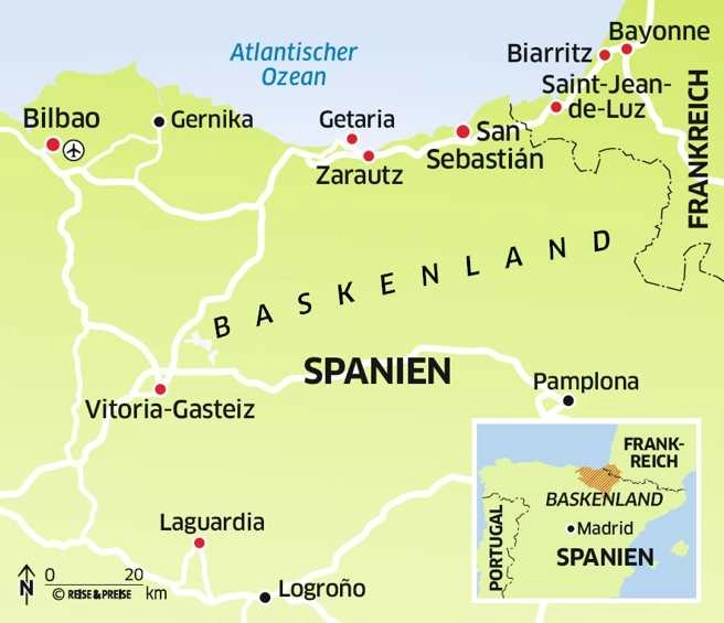 Reise-Planung Baskenland