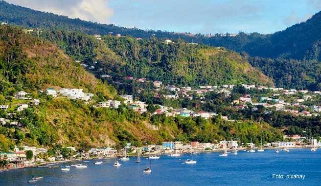 Roseau, die Hauptstadt von Dominica