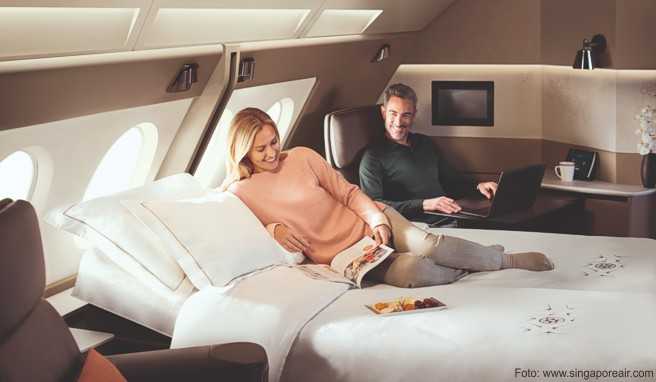Luxus im Flieger Doppelbetten im Flugzeug machen es kuschelig