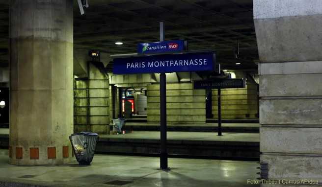 Der Bahnsteig am Bahnhof Montparnasse: In Frankreich kommt es wegen der Streiks gegen die geplante Rentenreform wieder zu massiven Verkehrsbehinderungen