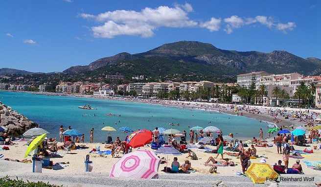 Strand von Menton, Côte d'Azur