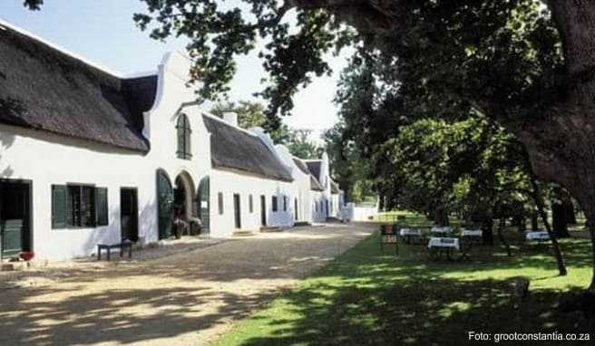 Die Weinberge gehören zu Kapstadts Sehenswürdigkeiten. Eingerahmt in ein Tal am südlichen Hang des Tafelbergs, wirkt Groot Constantia wie ein ländliches Idyll.