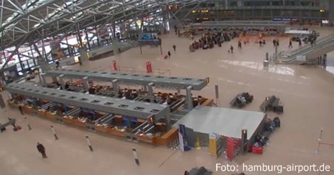 Airport Hamburg: Check-In am Flughafen schließt teilweis...