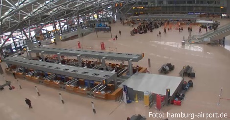 Airport Hamburg  Check-In am Flughafen schließt teilweise früher