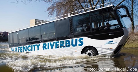 Hamburger Hafen  Amphibienbus ab Mitte April als neue Attraktion