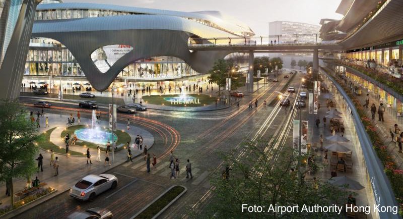 Hongkong  Flughafen wird zum Entertainment-Komplex