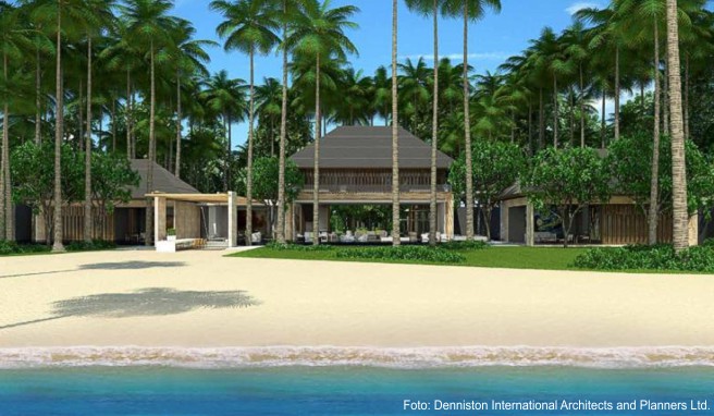 Auch US-Schauspieler Leonardo DiCaprio ist Insel- und Hotelbesitzer. Im Bild eine Illustration von einem Haus auf seiner Insel Blackadore in Belize