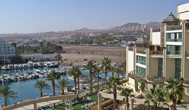 Der Hafen von Eilat in Israel