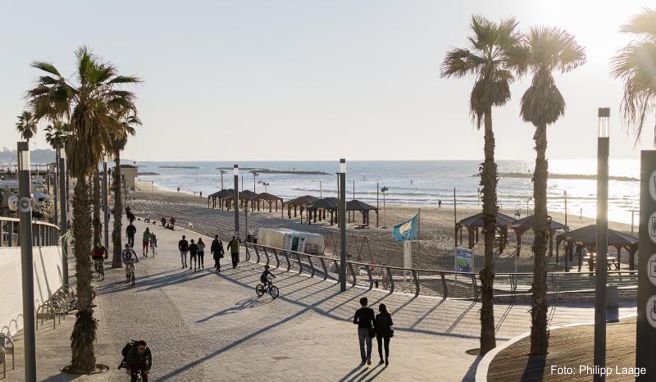 In Tel Aviv spielt sich das Leben am Strand ab - das wird umso mehr in der ESC-Woche gelten