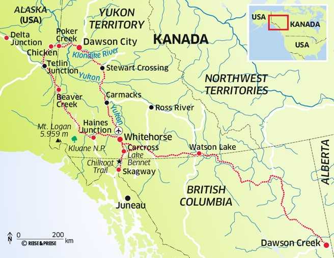 Reise-Planung Kanada