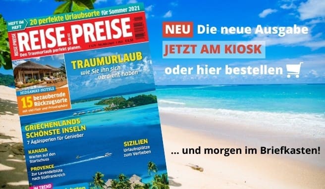 Kioskausgabe  REISE & PREISE im Zeitschriftenhandel