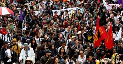 Kolumbien: Wegen landesweiten Streiks Überlandfahrten ve...