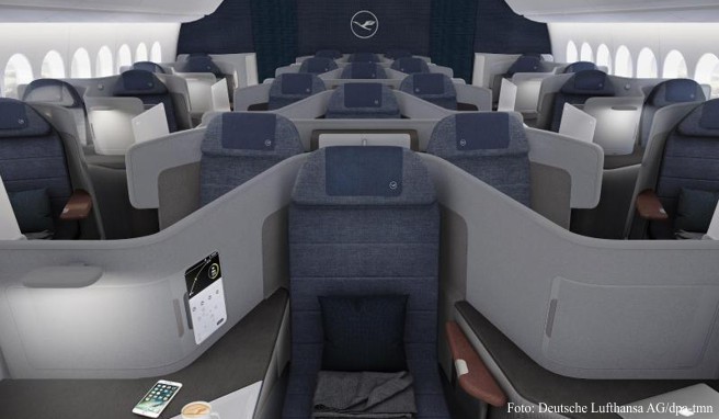 Lufthansa  Neue Business Class hat Sitz für Seitenschläfer
