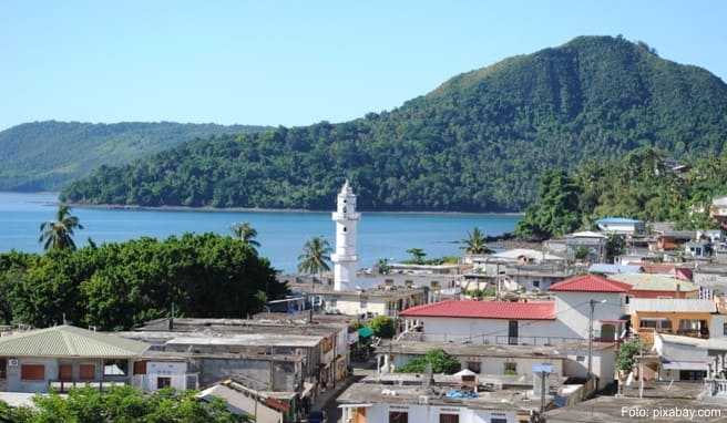 Blick auf eine Bucht der Insel Mayotte