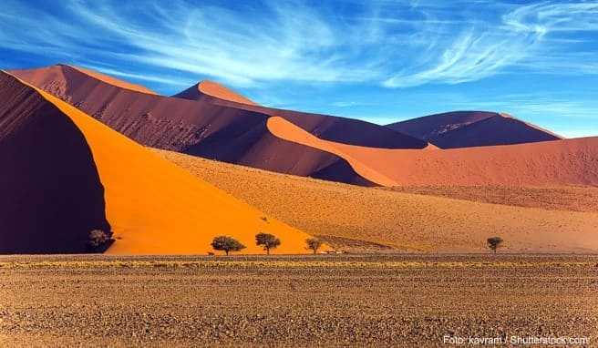 Faszinierendes Licht- und Schattenspiel in den Dünen des Sossusvlei