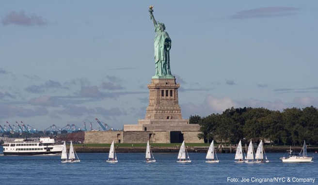 Die Freiheitsstatue ist das Wahrzeichen von New York - im Mai soll das neue Statue of Liberty Museum eröffnen