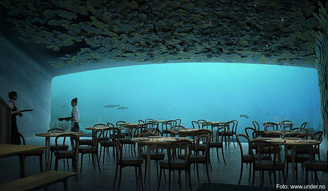 Durch ein großes Panoramafenster sollen die Gäste ab 2019 während des Essens die marine Welt beobachten können