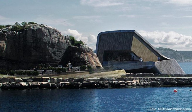 Südnorwegen  Unterwasser-Restaurant in Norwegen