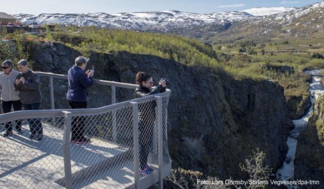 Westnorwegen Am Vøringsfossen neue Aussichtsplattformen