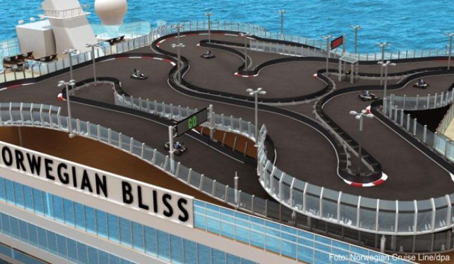 Kreuzfahrten  Neue »Norwegian Bliss« erhält Elektro-Kartbahn