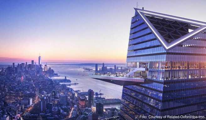 Von der Panorama-Plattform Edge haben New-York-Besucher eine neue Perspektive auf die Stadt. Sie eröffnet voraussichtlich im März 2020