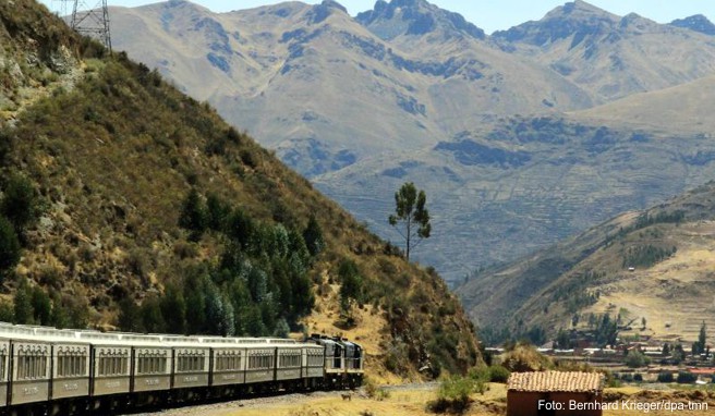 Unterwegs im »Andean Explorer«, kurz vor Cusco: Der Luxuszug durchfährt die peruanischen Anden