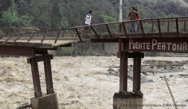 Sicherheitshinweis  Keine Reisen in Perus Unwetter-Provinzen