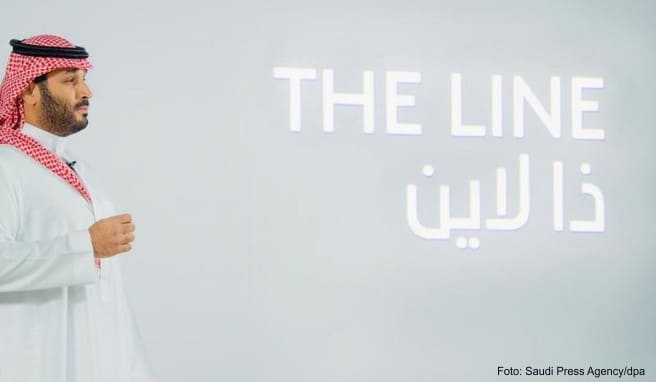 Der saudische Kronprinz Mohammed bin Salman stellt das Projekt namens «The Line» in Neom vor. Saudi-Arabien hat den Bau einer komplett autofreien Stadt als Teil seiner futuristischen Megacity Neom am Roten Meer angekündigt