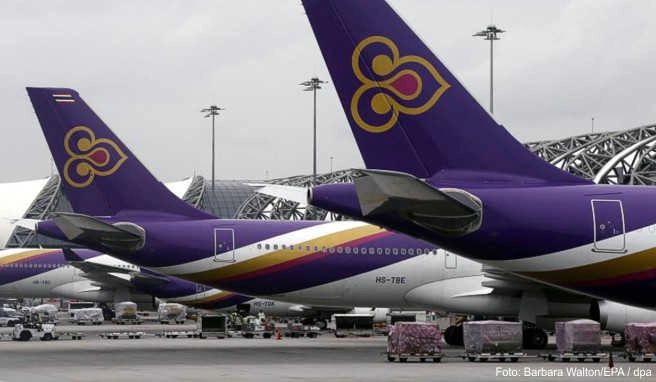 Thai Airways stornierte alle Flüge von Bangkok nach Europa am späten Mittwochabend und frühen Donnerstagmorgen