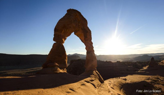 Der Blick über den Arches-Nationalpark ist für viele Touristen der Grund, nach Utah zu kommen