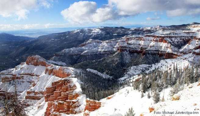USA-Reise  Verschneite Canyons in Utah - ein Wintermärchen