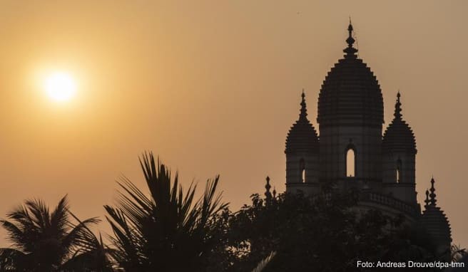 Ein romantisches Reisemotiv aus Indien, wo die Delta-Variante zuerst nachgewiesen wurde