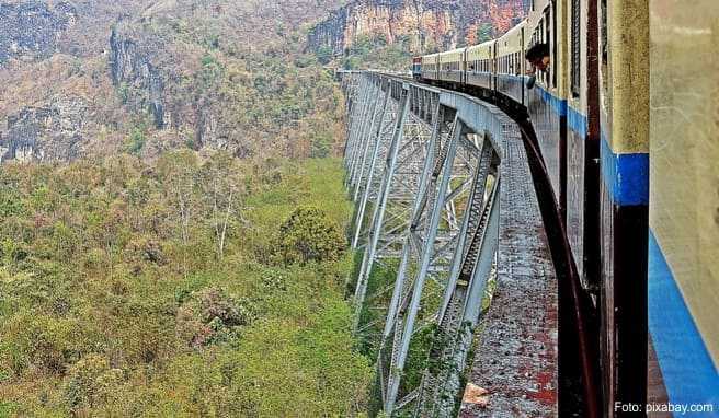 Myanmar-Reisen  Eine Zugfahrt durch das Shan-Hochland